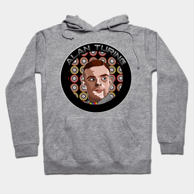 Alan Turing World War 2 Hero Mathematician Hoodie by EmmaFifield